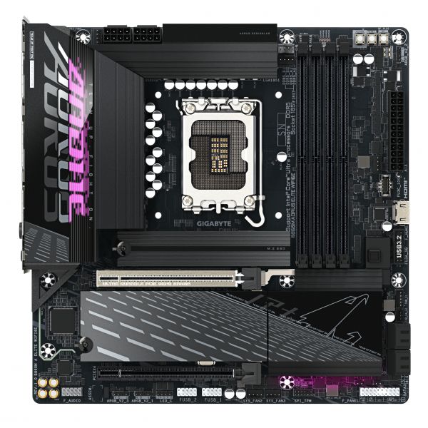 GIGABYTE B860M AORUS ELITE WIFI6E Intel B860 LGA 1851 (Socket V1) micro ATX (B860M A ELITE WIFI6E 1.0)