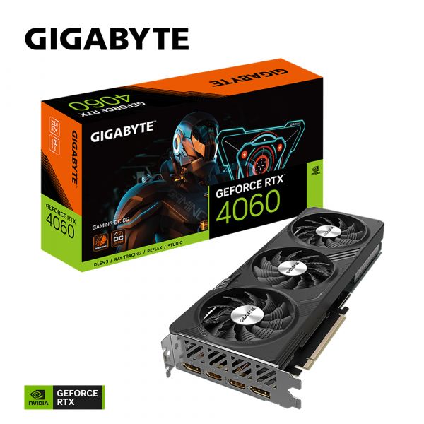 GIGABYTE GeForce RTX 4060 GAMING OC 8G NVIDIA 8 GB GDDR6 (GV-N4060GAMING OC-8GD 1.0)