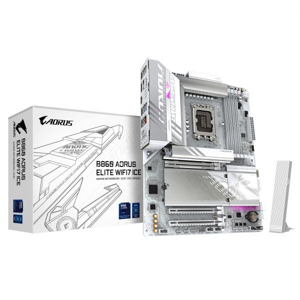 GIGABYTE B860 AORUS ELITE WIFI7 ICE Intel B860 LGA 1851 (Socket V1) ATX (B860 AORUS ELITE WF7 ICE)