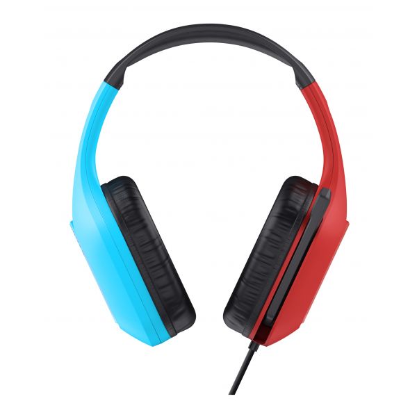 Trust GXT 416S Zirox Headset Bedraad Hoofdband Gamen Zwart, Cyaan, Rood (25423)