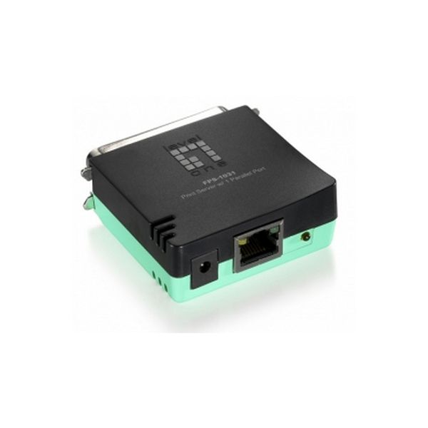 LevelOne FPS-1031 print server Ethernet LAN Zwart, Groen