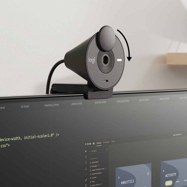 Logitech Brio 300 webcam 2 MP 1920 x 1080 Pixels USB-C Grafiet