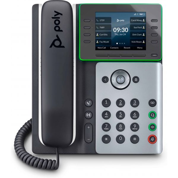 POLY Edge E320 IP-telefoon met PoE-ondersteuning (2200-87000-025)