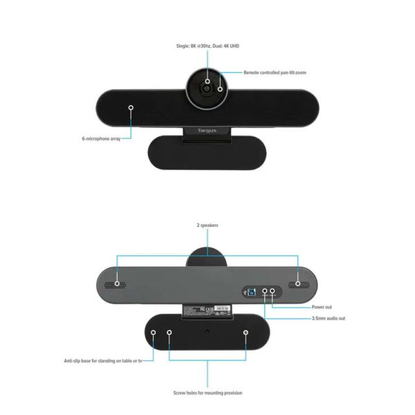 Targus AEM350 video conferencing systeem 8 persoon/personen 8,5 MP Videovergaderingssysteem voor groepen