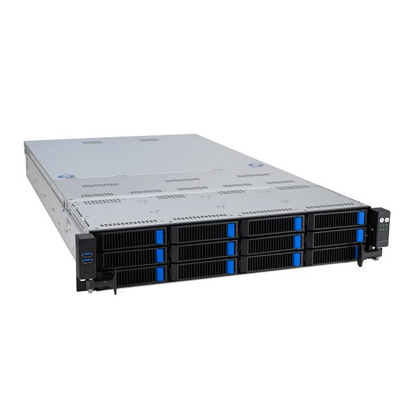 ASUS RS720-E11-RS12U Intel C741 Rack (2U) Zwart, Zilver (90SF01Z1-M00260)