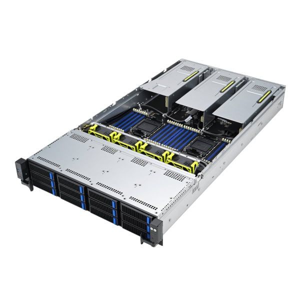 ASUS RS720-E11-RS12U Intel C741 Rack (2U) Zwart, Zilver (90SF01Z1-M00260)