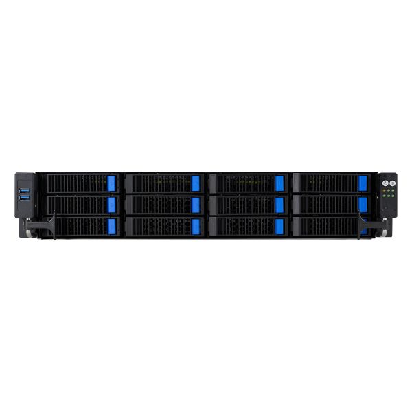 ASUS RS720-E11-RS12U Intel C741 Rack (2U) Zwart, Zilver (90SF01Z1-M00260)