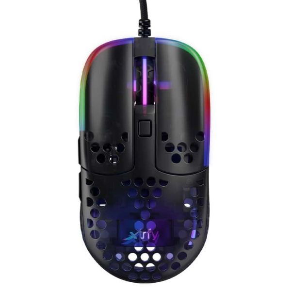 Xtrfy MZ1 Gaming Maus - schwarz - Maus - Optisc muis Ambidextrous USB Type-A Optisch 16000 DPI