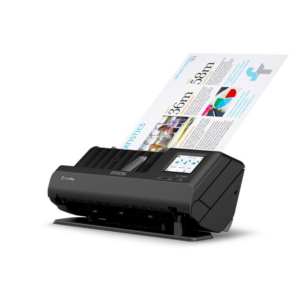 Epson ES-C380W Scanner met ADF + invoer voor losse vellen 600 x 600 DPI A4 Zwart