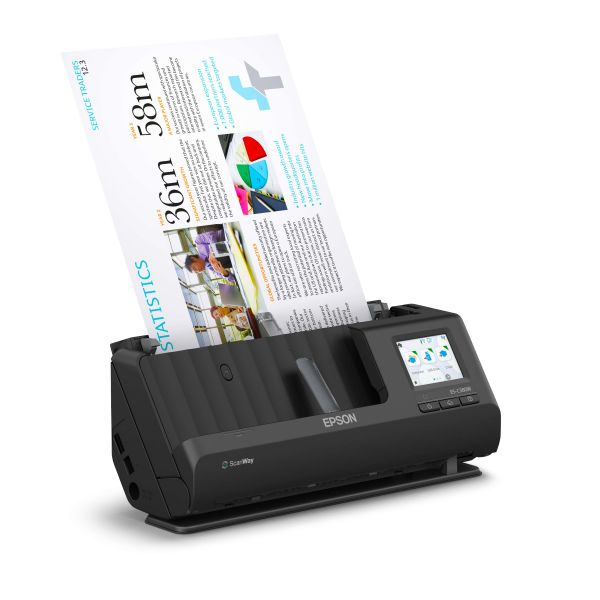 Epson ES-C380W Scanner met ADF + invoer voor losse vellen 600 x 600 DPI A4 Zwart