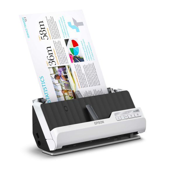 Epson DS-C490 Scanner met ADF + invoer voor losse vellen 600 x 600 DPI A4 Zwart, Wit