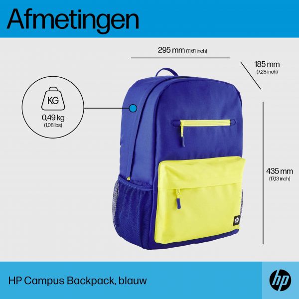 HP Campus Backpack, blauw