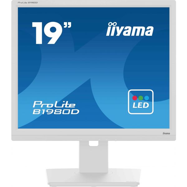 iiyama ProLite B1980D-W5 computer monitor 48,3 cm (19") 1280 x 1024 Pixels SXGA LCD Wit (B1980D-W5)