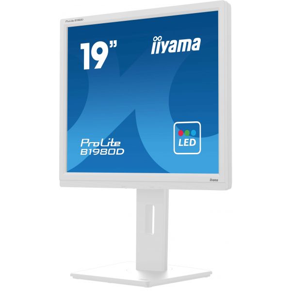 iiyama ProLite B1980D-W5 computer monitor 48,3 cm (19") 1280 x 1024 Pixels SXGA LCD Wit (B1980D-W5)