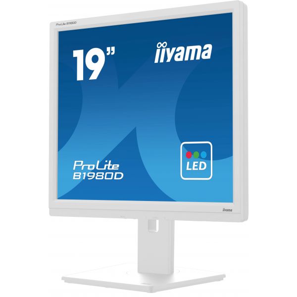 iiyama ProLite B1980D-W5 computer monitor 48,3 cm (19") 1280 x 1024 Pixels SXGA LCD Wit (B1980D-W5)