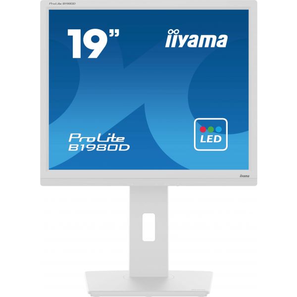 iiyama ProLite B1980D-W5 computer monitor 48,3 cm (19") 1280 x 1024 Pixels SXGA LCD Wit (B1980D-W5)