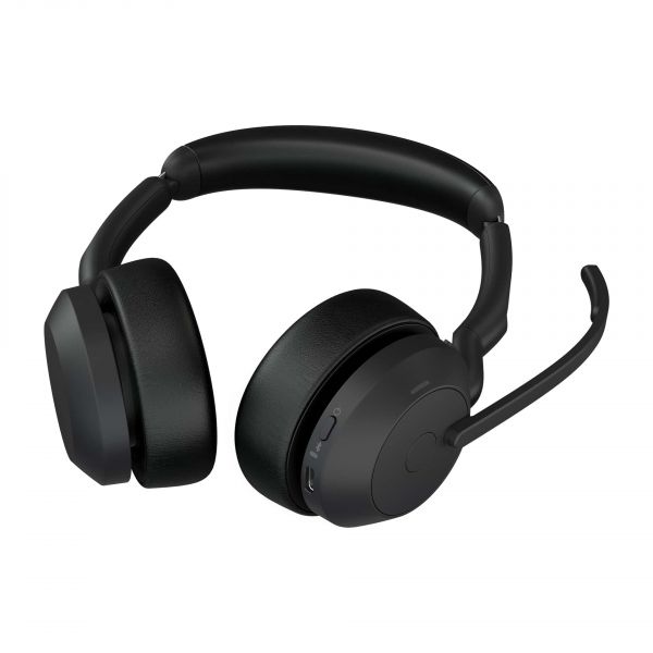 Jabra Evolve2 55 Headset Bedraad en draadloos Hoofdband Kantoor/callcenter Bluetooth Oplaadhouder Zwart