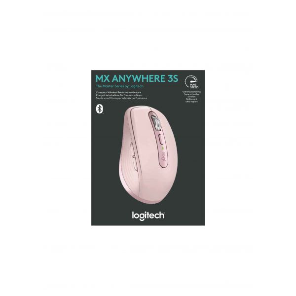 Logitech MX Anywhere 3S muis Kantoor Rechtshandig RF-draadloos + Bluetooth Laser 8000 DPI