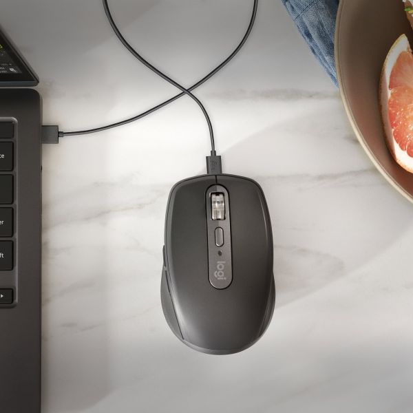 Logitech MX Anywhere 3S muis Kantoor Rechtshandig RF-draadloos + Bluetooth Laser 8000 DPI