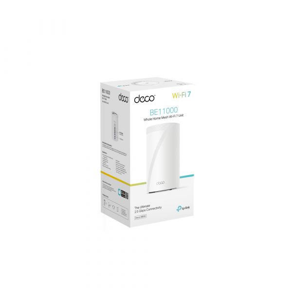 TP-Link Deco BE65 Tri-band (2,4 GHz / 5 GHz / 6 GHz) Wi-Fi 7 (802.11be) Wit 4 Intern (DECO BE65(1-PACK))