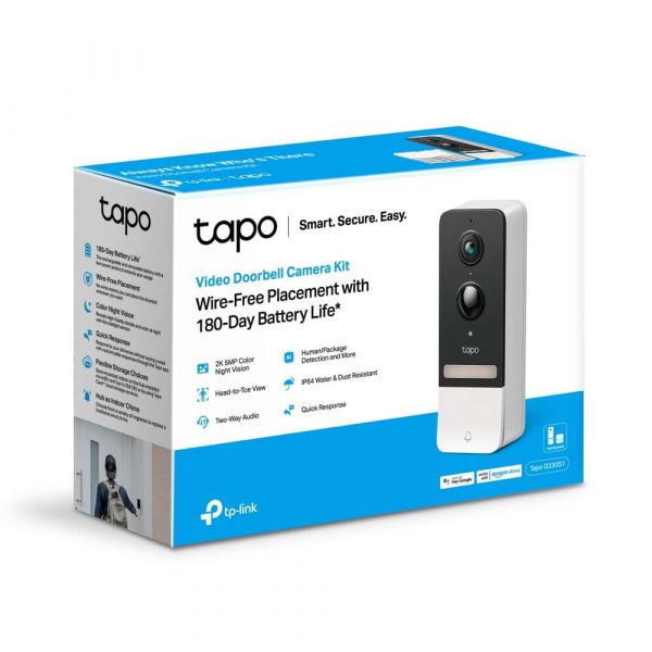 TP-Link Tapo D230S1 Zwart, Wit