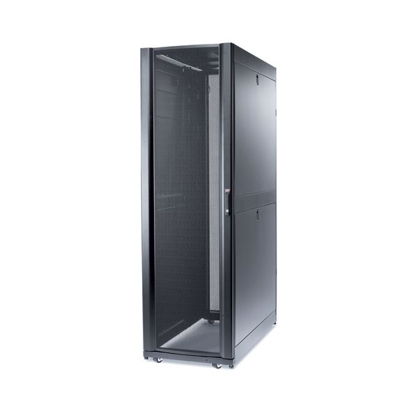 APC NetShelter SX 48U 600mm(b) x 1200mm(d) 19" IT rack, behuizing met zijpanelen, zwart, Shock Packaging (AR3307SP)