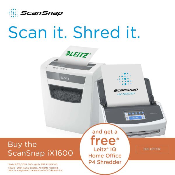 Ricoh ScanSnap iX1600 ADF-/handmatige invoer scanner 600 x 600 DPI A4 Wit