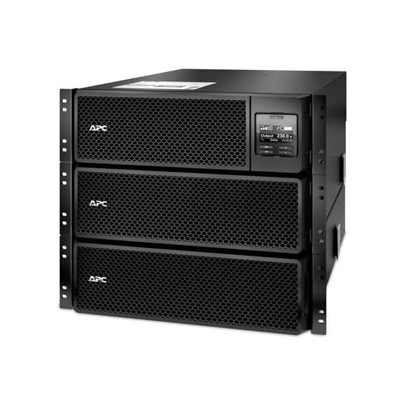 APC Smart-UPS On-Line 8000VA noodstroomvoeding 6x C13, 4x C19, hardwire 1 fase uitgang, rackmountable, Embedded NMC