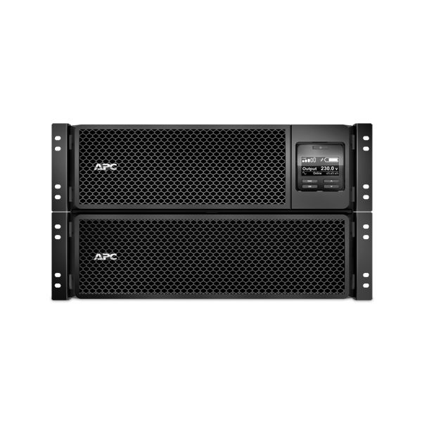 APC Smart-UPS On-Line 8000VA noodstroomvoeding 6x C13, 4x C19, hardwire 1 fase uitgang, rackmountable, Embedded NMC