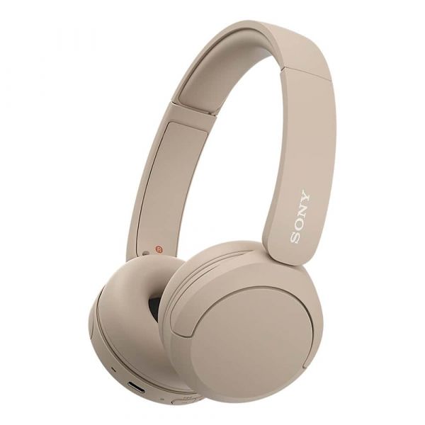 Sony WH-CH520 Headset Draadloos Hoofdband Oproepen/muziek USB Type-C Bluetooth Oplaadhouder Crème