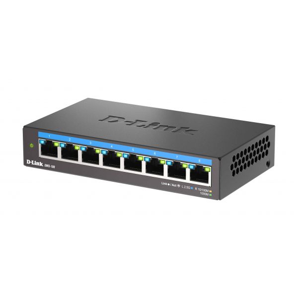 D-Link 8-poorts 2,5G Multi-Gigabit Desktop Switch (DMS-108/E)