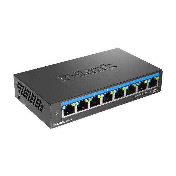 D-Link 8-poorts 2,5G Multi-Gigabit Desktop Switch (DMS-108/E)