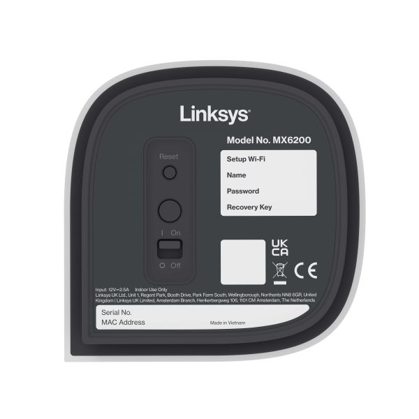 Linksys Velop Pro 6E Mesh WiFi 6E echt tri‑band systeem (MX6201-KE)