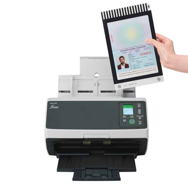 Ricoh fi-8190 ADF-/handmatige invoer scanner 600 x 600 DPI A4 Zwart, Grijs