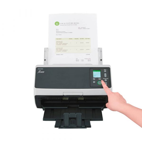 Ricoh fi-8190 ADF-/handmatige invoer scanner 600 x 600 DPI A4 Zwart, Grijs