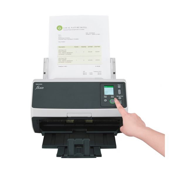 Ricoh fi-8170 ADF-/handmatige invoer scanner 600 x 600 DPI A4 Zwart, Grijs