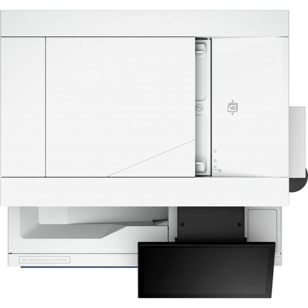 HP Color LaserJet Enterprise Flow MFP 5800zf-printer, Printen, kopiëren, scannen, faxen, Automatische documentinvoer; optionele high-capacity laden; Touchscreen; TerraJet-cartridge