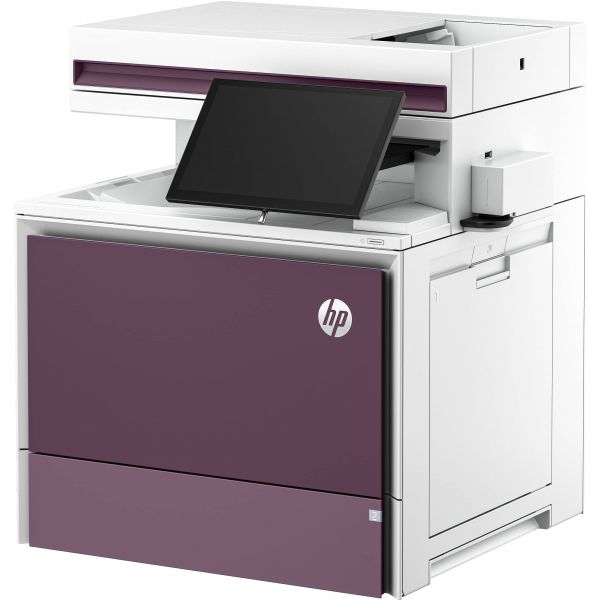 HP Color LaserJet Enterprise Flow MFP 5800zf-printer, Printen, kopiëren, scannen, faxen, Automatische documentinvoer; optionele high-capacity laden; Touchscreen; TerraJet-cartridge