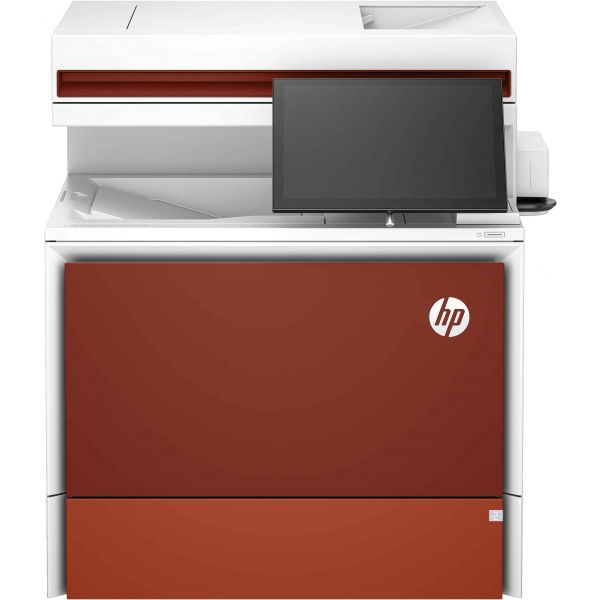 HP Color LaserJet Enterprise Flow MFP 5800zf-printer, Printen, kopiëren, scannen, faxen, Automatische documentinvoer; optionele high-capacity laden; Touchscreen; TerraJet-cartridge