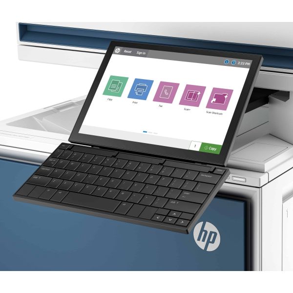 HP Color LaserJet Enterprise Flow MFP 5800zf-printer, Printen, kopiëren, scannen, faxen, Automatische documentinvoer; optionele high-capacity laden; Touchscreen; TerraJet-cartridge