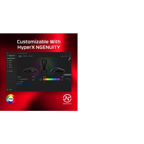 HyperX Pulsefire Haste 2 - gamingmuis (zwart)