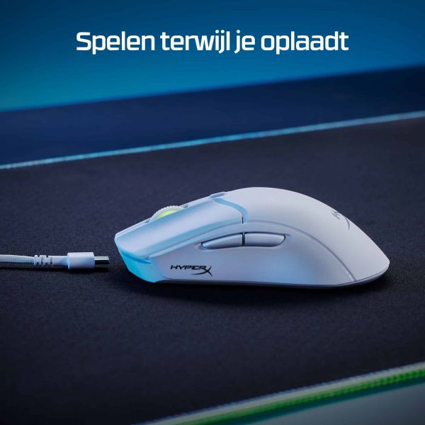 HyperX Pulsefire Haste 2 - draadloze gamingmuis (wit)