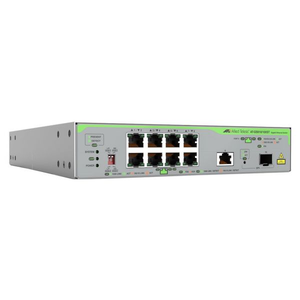 Allied Telesis AT-GS910/10XST-50 netwerk-switch Unmanaged 10G Ethernet (100/1000/10000) Grijs (GS910/10XST-50)