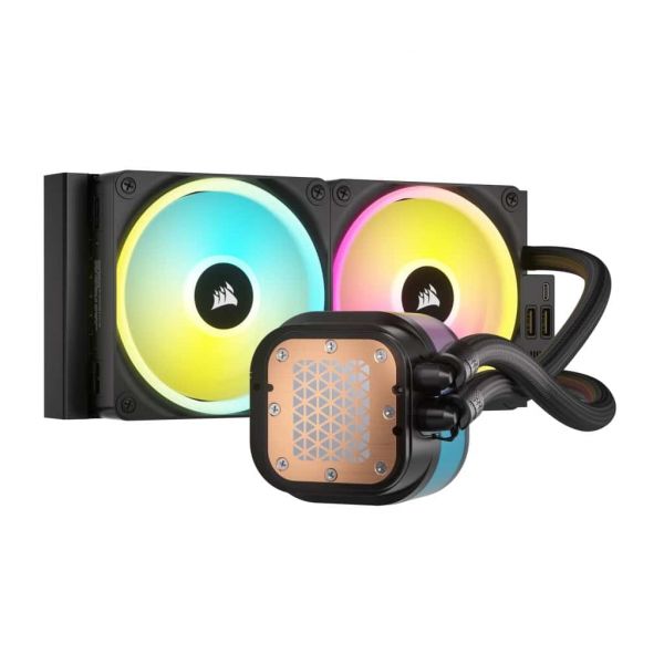 Corsair H100I Processor Kit voor vloeistofkoeling 12 cm Zwart (CW-9061001-WW)