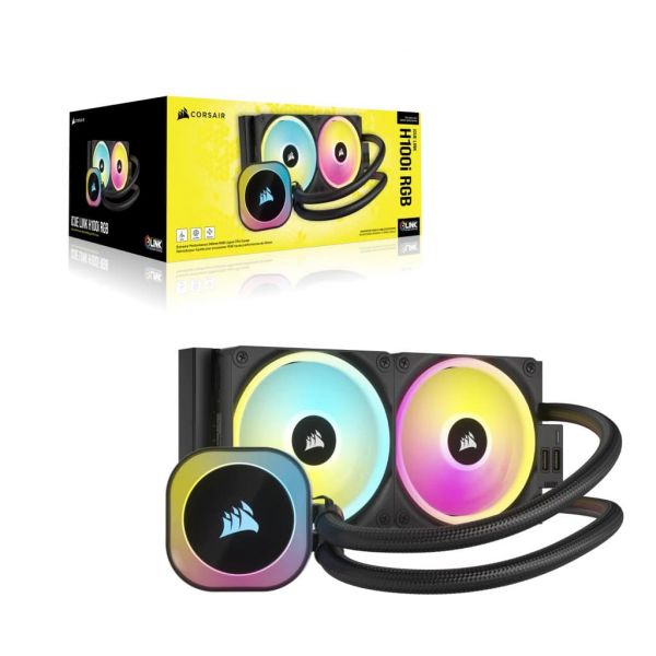 Corsair H100I Processor Kit voor vloeistofkoeling 12 cm Zwart (CW-9061001-WW)