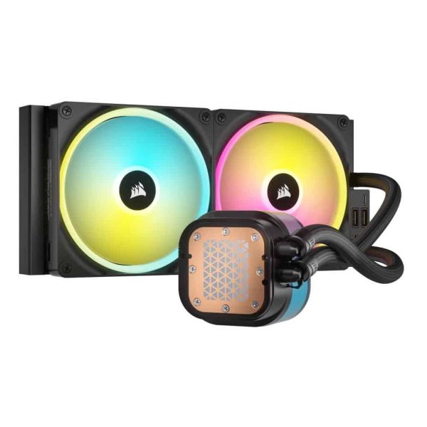 Corsair H115I Processor Kit voor vloeistofkoeling 14 cm Zwart