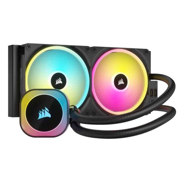 Corsair H115I Processor Kit voor vloeistofkoeling 14 cm Zwart