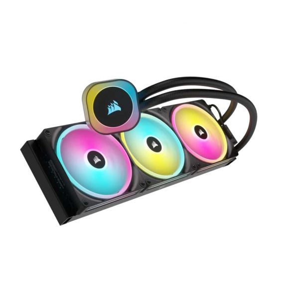 Corsair H170I Processor Kit voor vloeistofkoeling 14 cm Zwart