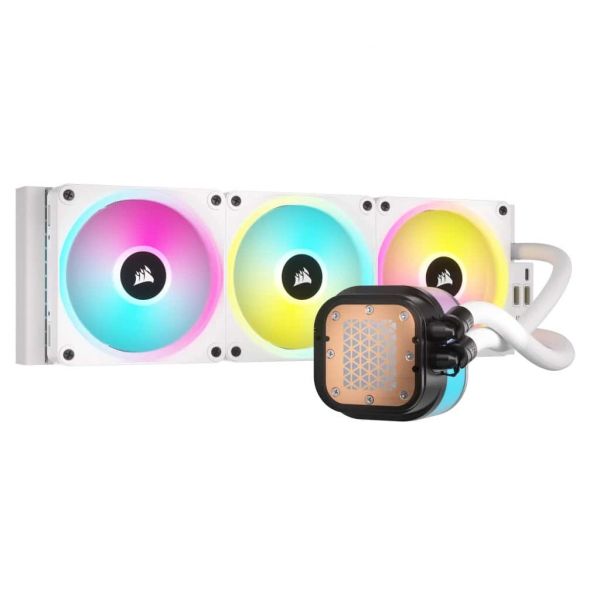 Corsair H150I Processor Kit voor vloeistofkoeling 12 cm Wit