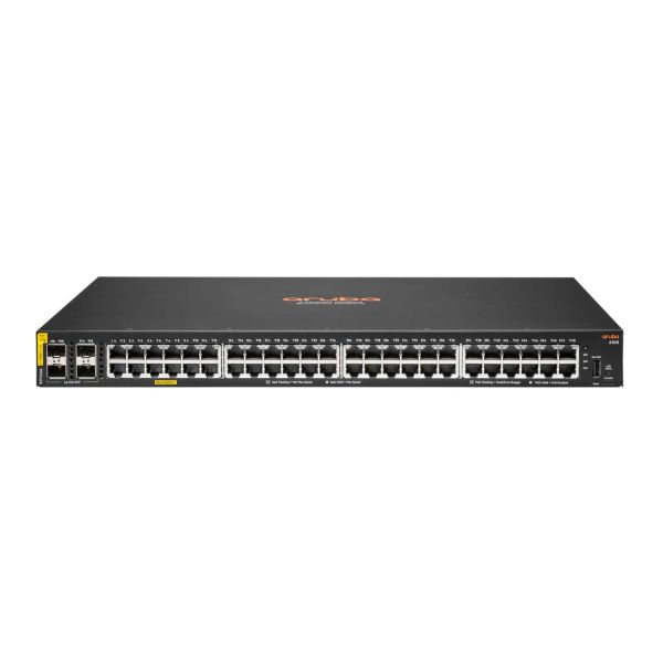 HPE Aruba Networking CX 6100 48G Class4 PoE 4SFP+ 740W Managed L3 Gigabit Ethernet (10/100/1000) Power over Ethernet (PoE) 1U (R9Y04A#ABB)